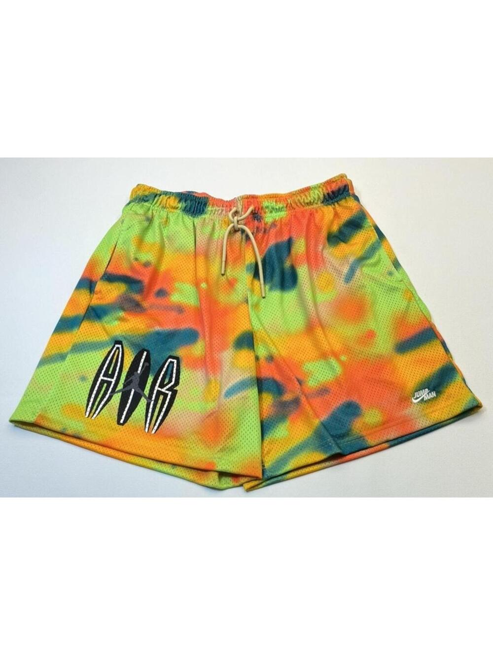 NWT Nike Jordan Jumpman Men's XXL Mesh Basketball Shorts Tie-Dye Multicolor